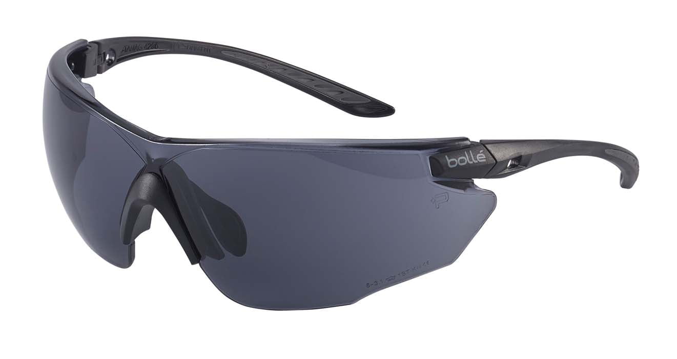 Bolle Combat Tactical Safety Glasses Kit COMBKITN (Black Frame) (Clear, Copper CSP & Smoke Lenses)