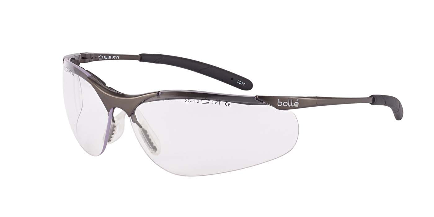 Bolle Contour Metal Safety Glasses CONTMPSI (Clear Lenses)