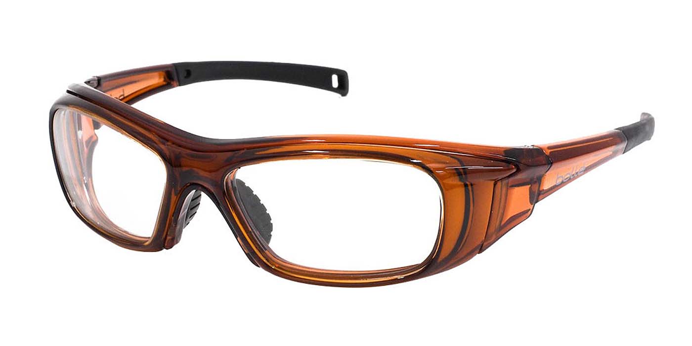 Bundle Bolle Drift Brown (Prescription Safety Glasses Frame &amp; Lenses Package)