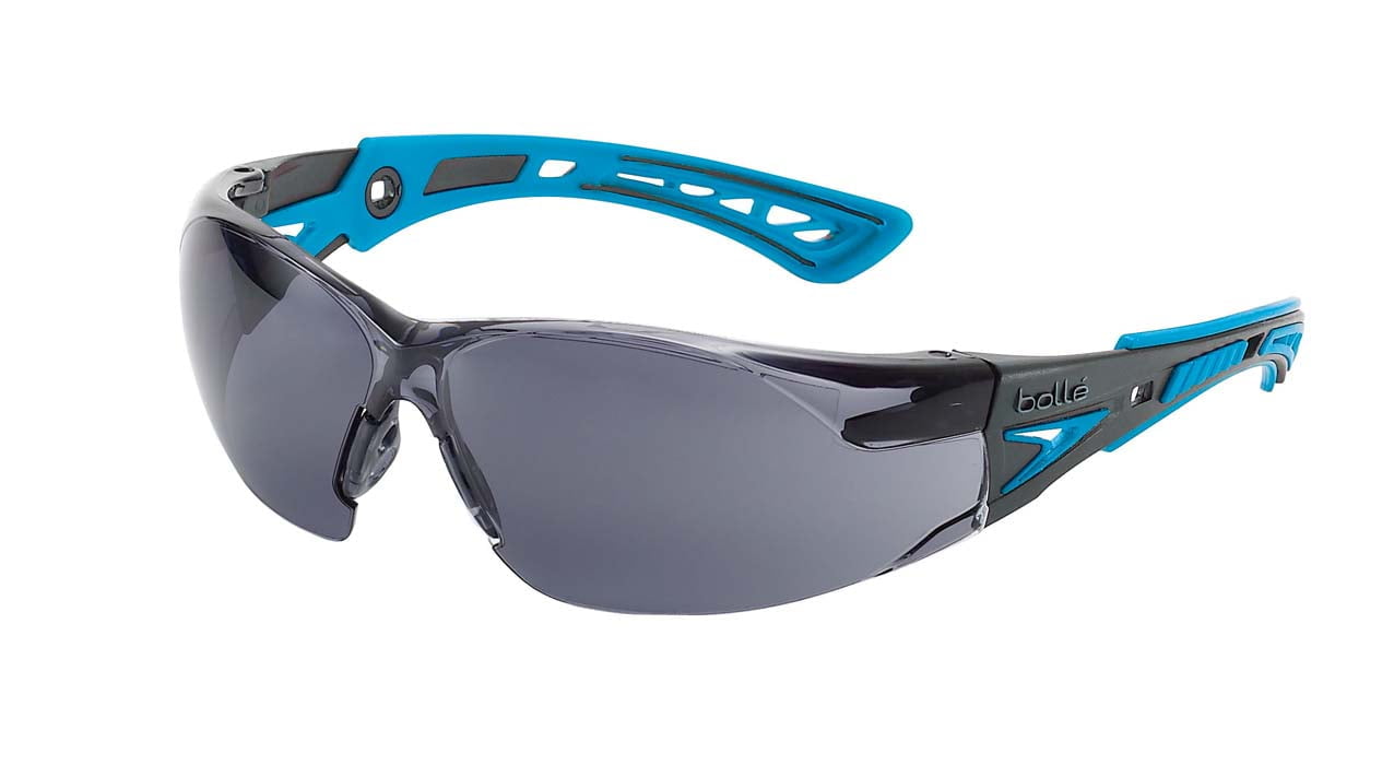 Bolle Rush Plus Small Safety Glasses 1672302 (Smoke Lenses)