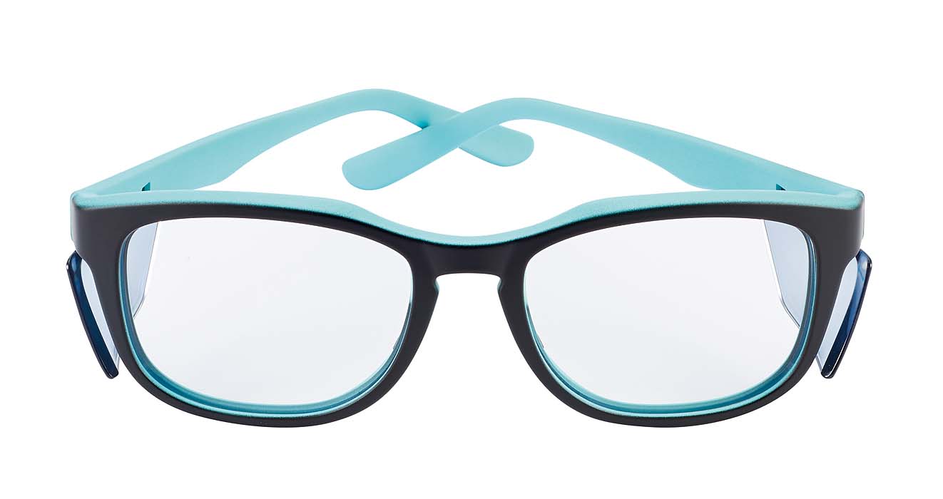 Bundle Bolle Spicy Black-Blue (Prescription Safety Glasses Frame &amp; Lenses Package)