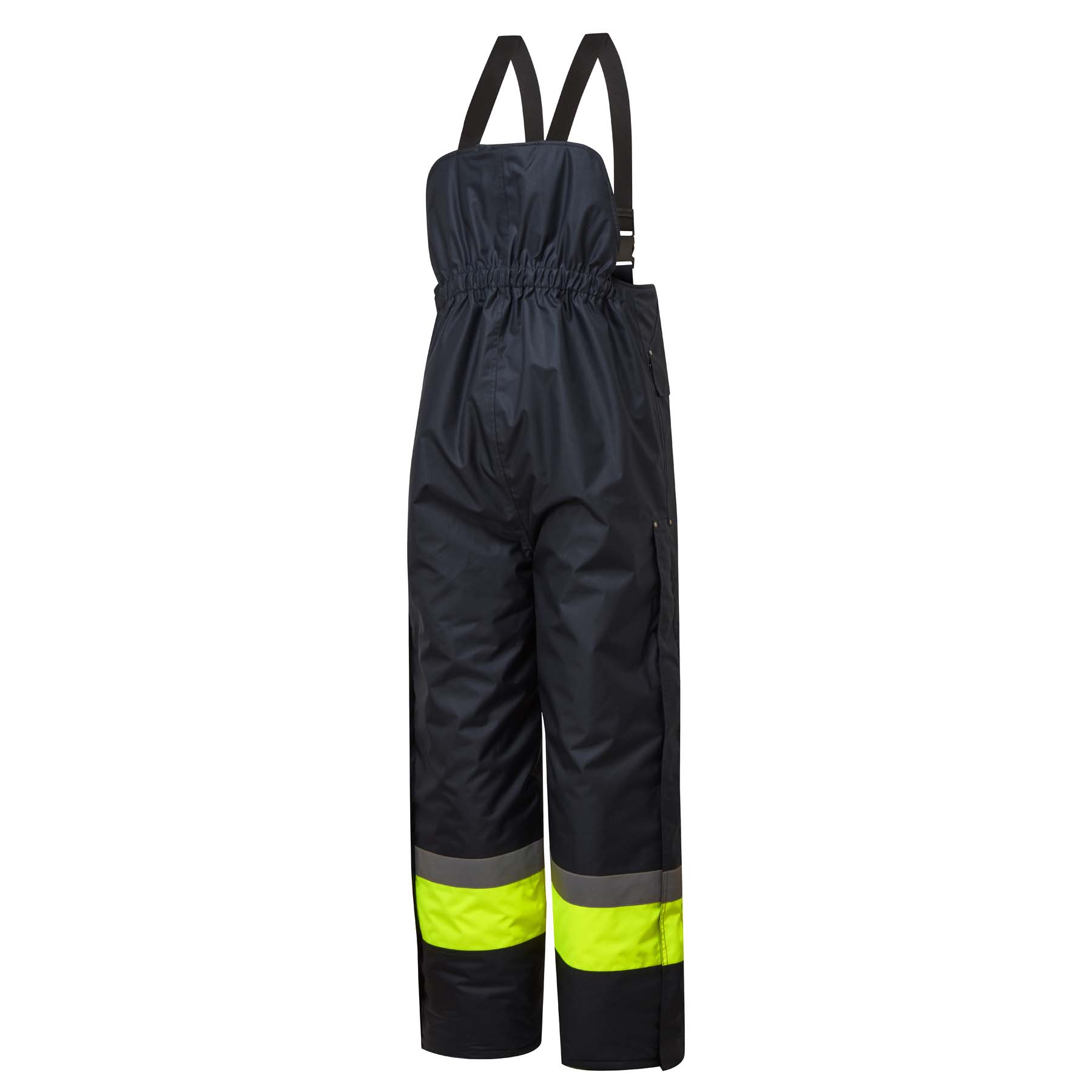 Huski Unisex Bib & Brace Freezer Pants K8046 (Navy/Yellow)