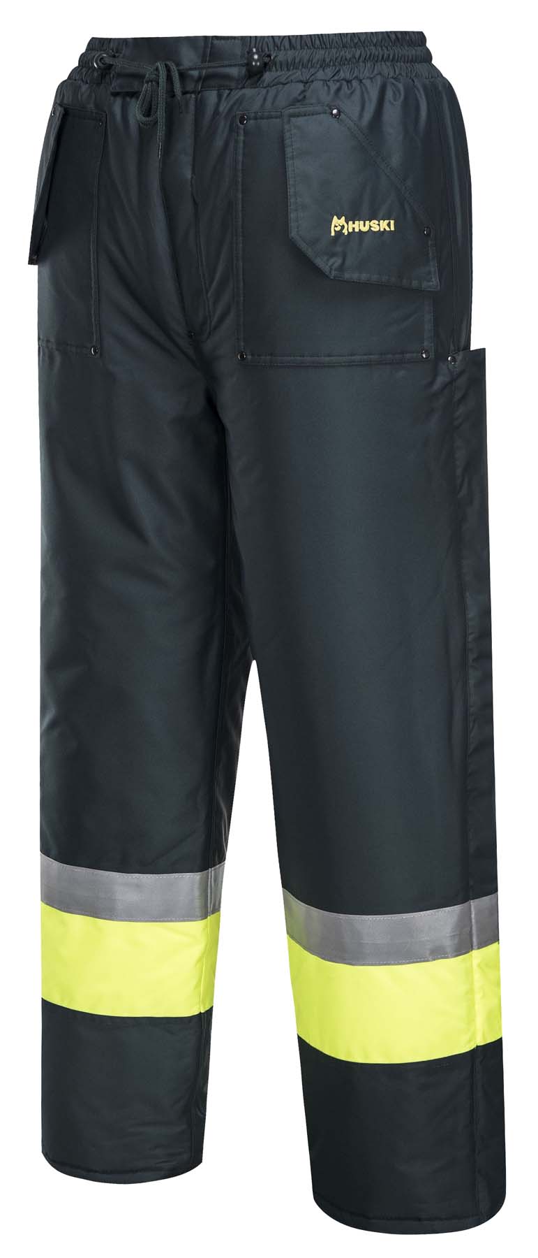 Huski Unisex Freezer Pants K8047 (Forest Green/Yellow)