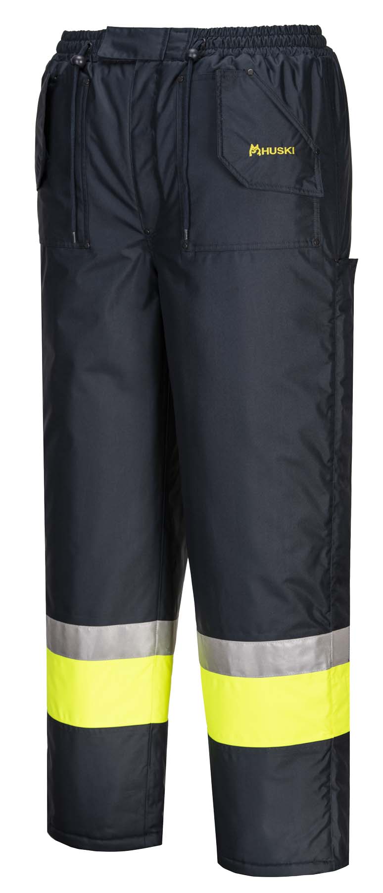 Huski Unisex Freezer Pants K8047 (Navy/Yellow)