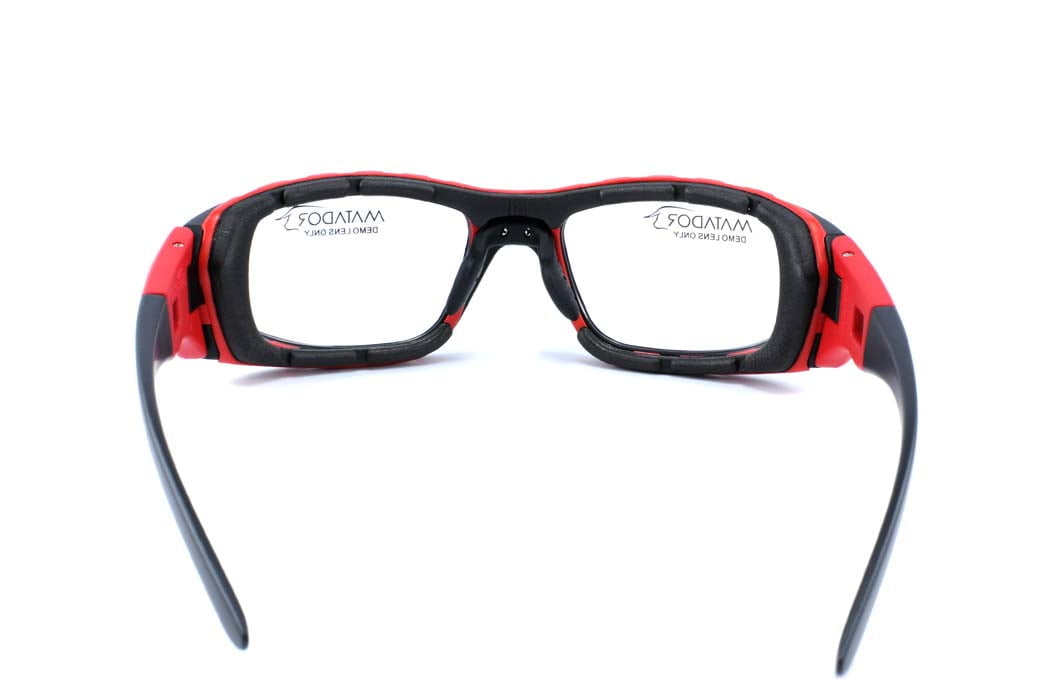 Matador Mojo Black-Red (Positive Seal) (Prescription Safety Glasses Frame &amp; Lenses Package)