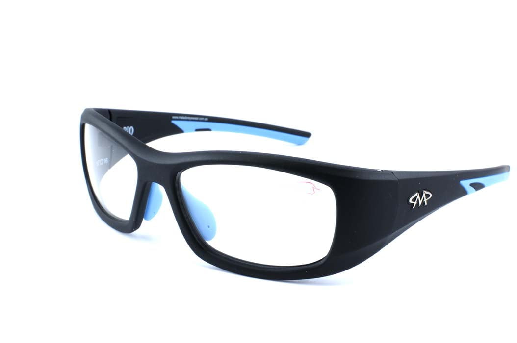 Matador Rio Black-Blue (Positive Seal) (Prescription Safety Glasses Frame &amp; Lenses Package)