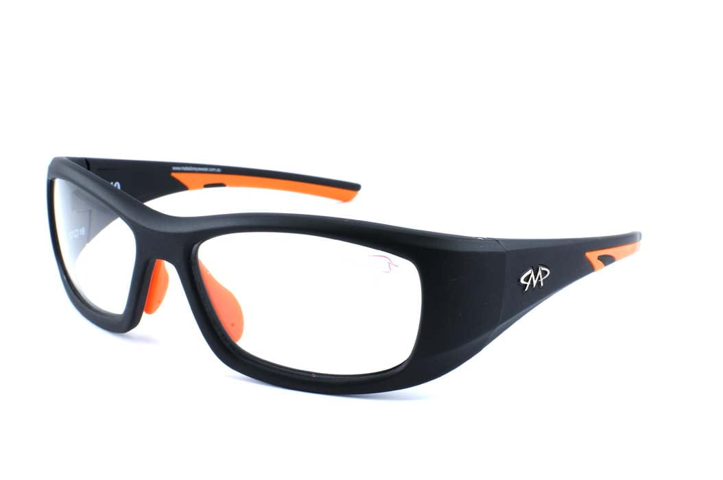 Bundle Matador Rio Black-Orange (Positive Seal) (Prescription Safety Glasses Frame &amp; Lenses Package)