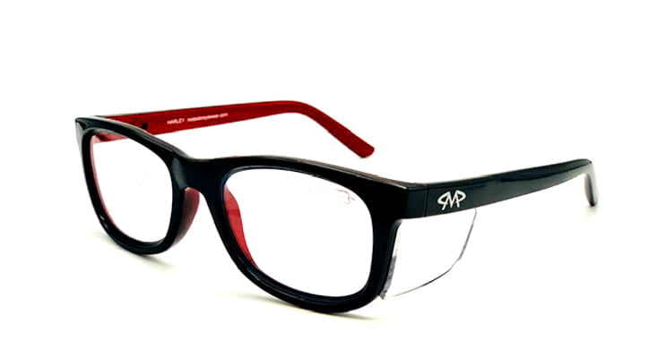 Bundle Matador Harley Black-Red (Prescription Safety Glasses Frame &amp; Lenses Package)