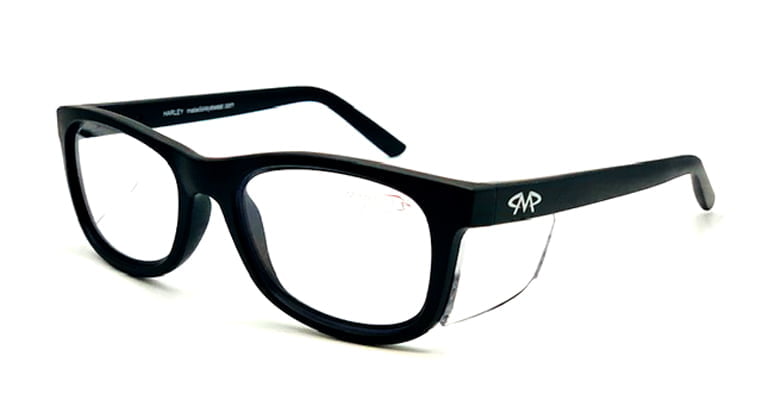 Bundle Matador Harley Matt Black (Prescription Safety Glasses Frame &amp; Lenses Package)