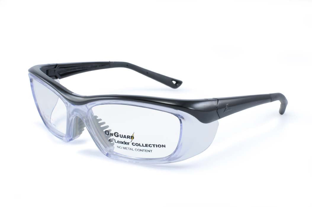 OnGuard 220 Black (58-15) (Prescription Safety Glasses Frame &amp; Lenses Package)