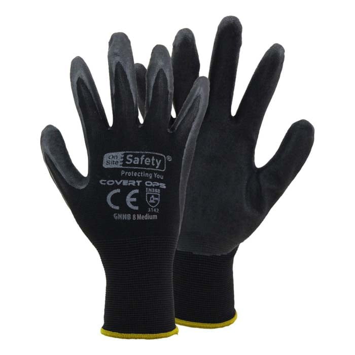 On Site Safety Covert Ops Safety Gloves GNNB (Min Qty 24)