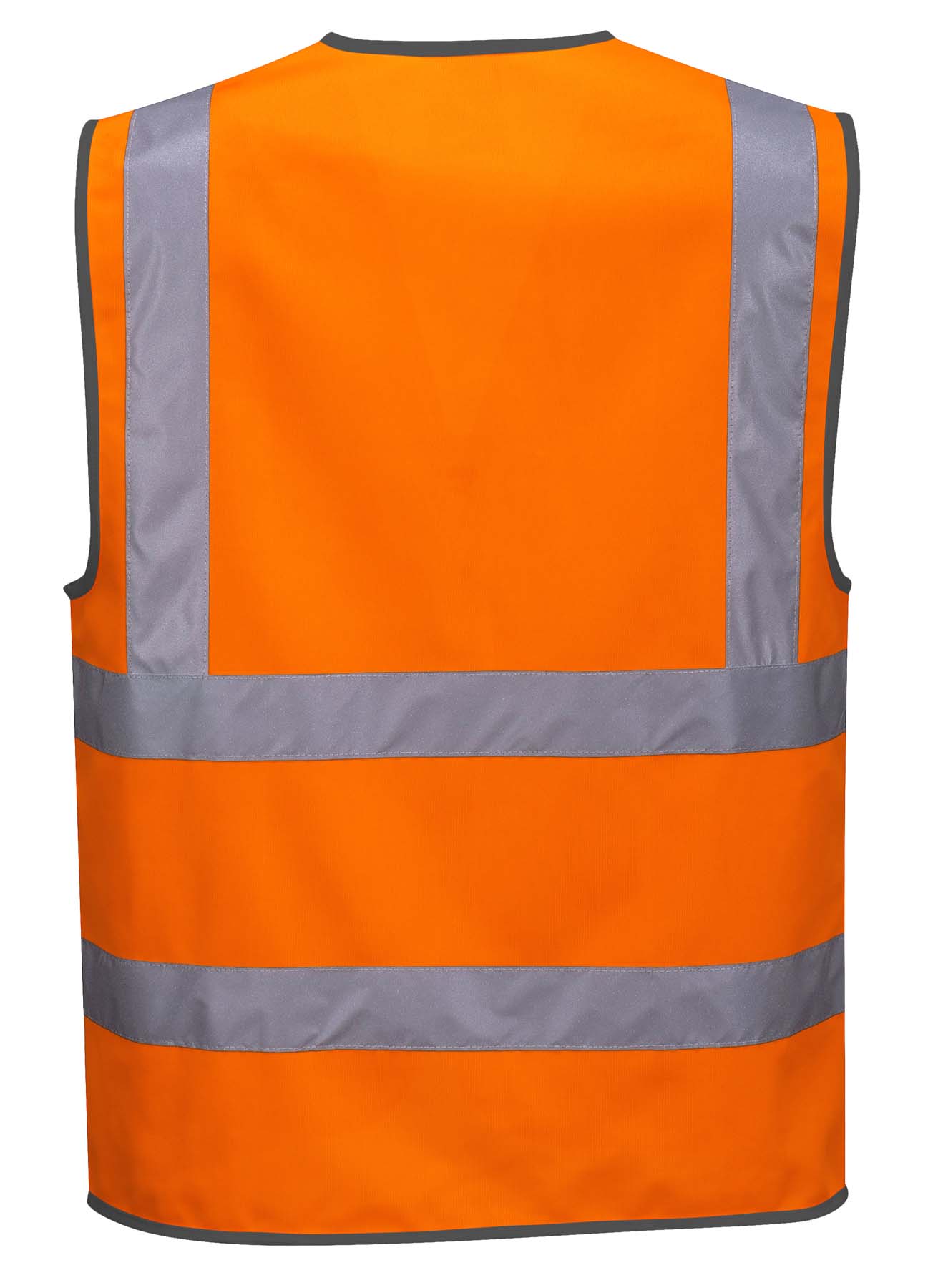Portwest Unisex Reflective Taped Hi Vis Vest with Zip C375 (Orange)