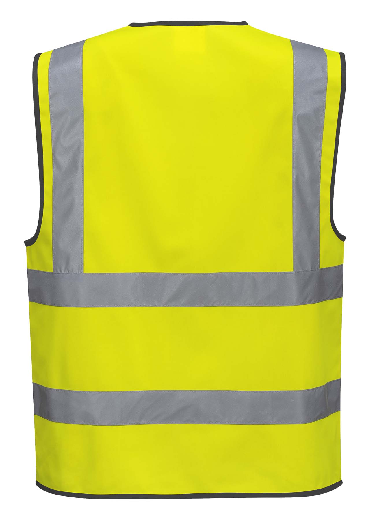 Portwest Unisex Reflective Taped Hi Vis Vest with Zip C375 (Yellow)