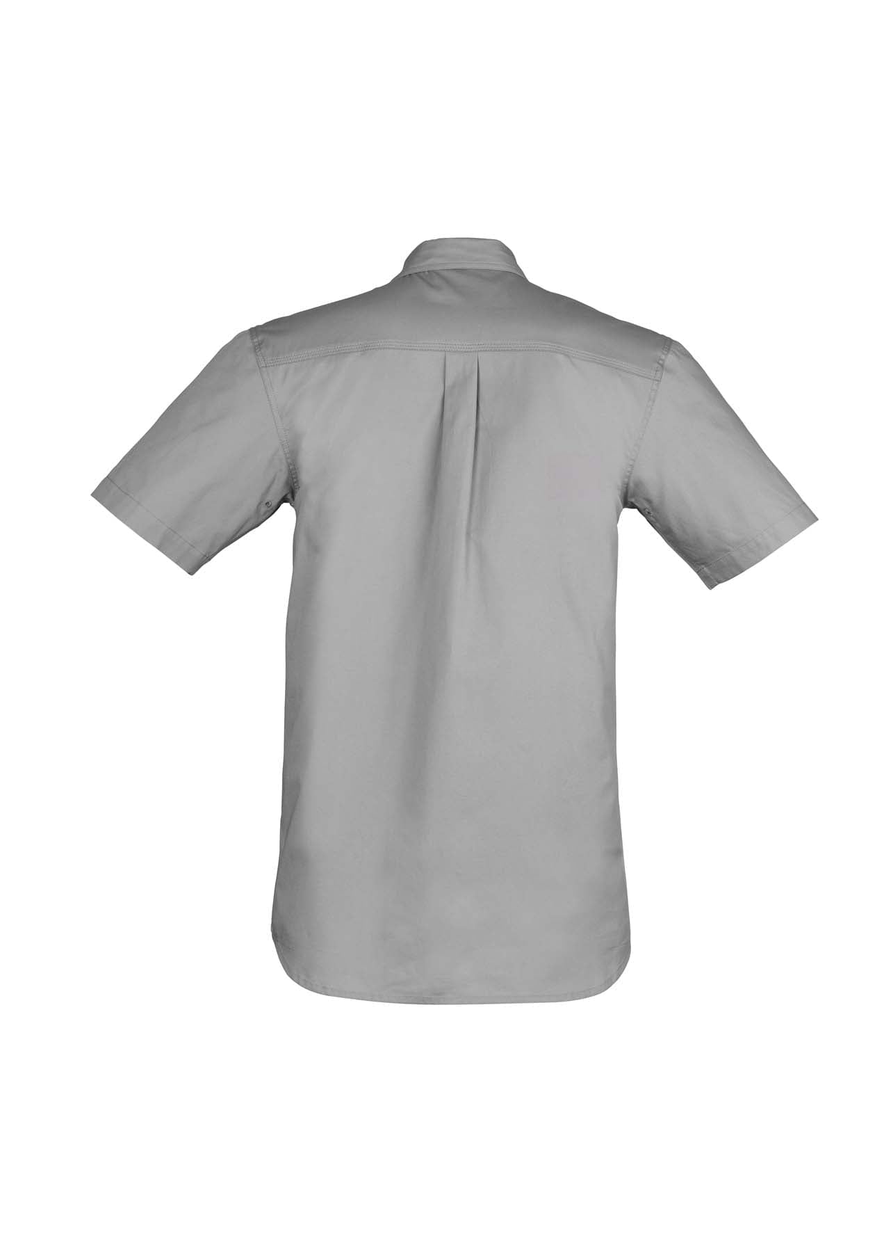 Syzmik Men's Lightweight Tradie Short Sleeve Work Shirt ZW120 (145 gsm Cotton Twill) (Grey)