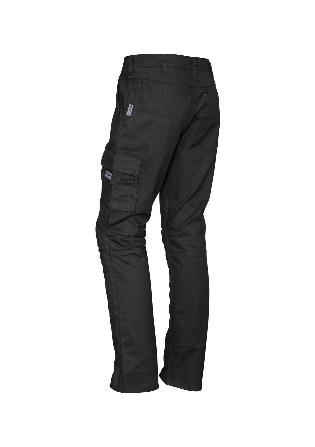 Syzmik Men's Rugged Cooling Cargo Work Pants ZP504 (240 gsm Cotton Ripstop) (Black)