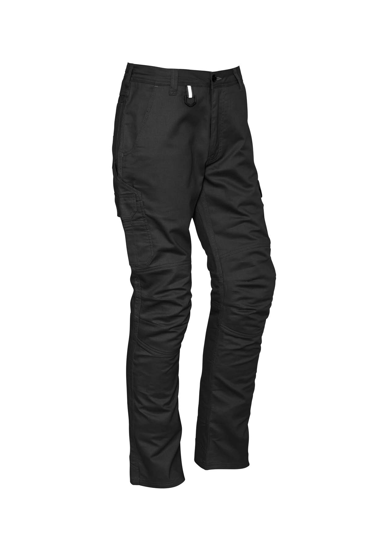 Syzmik Men's Rugged Cooling Cargo Work Pants ZP504 (240 gsm Cotton Ripstop) (Black)