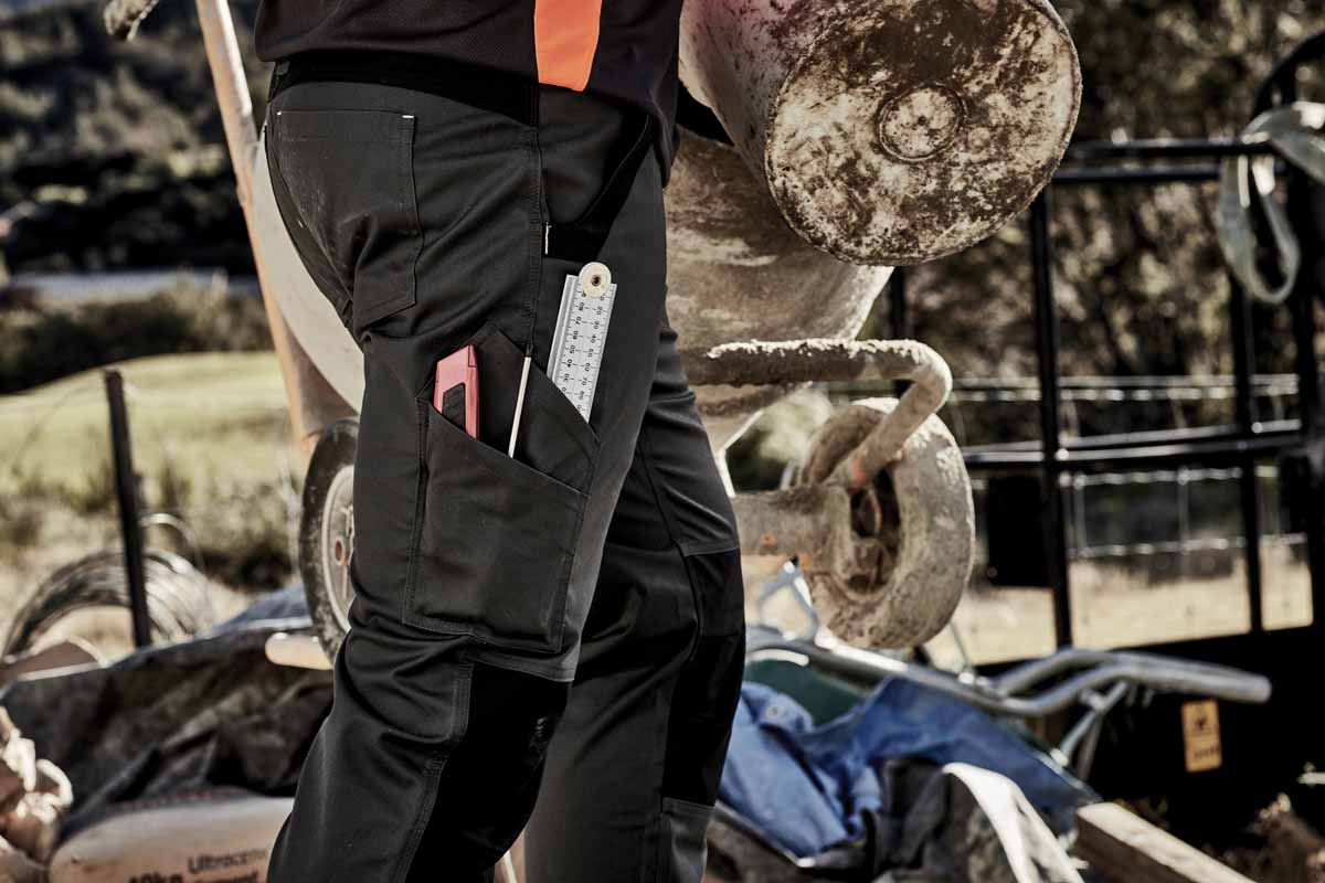 Syzmik Streetworx Men's Tough Work Pants ZP550 (265 gsm Cotton / Polyester) (Khaki)