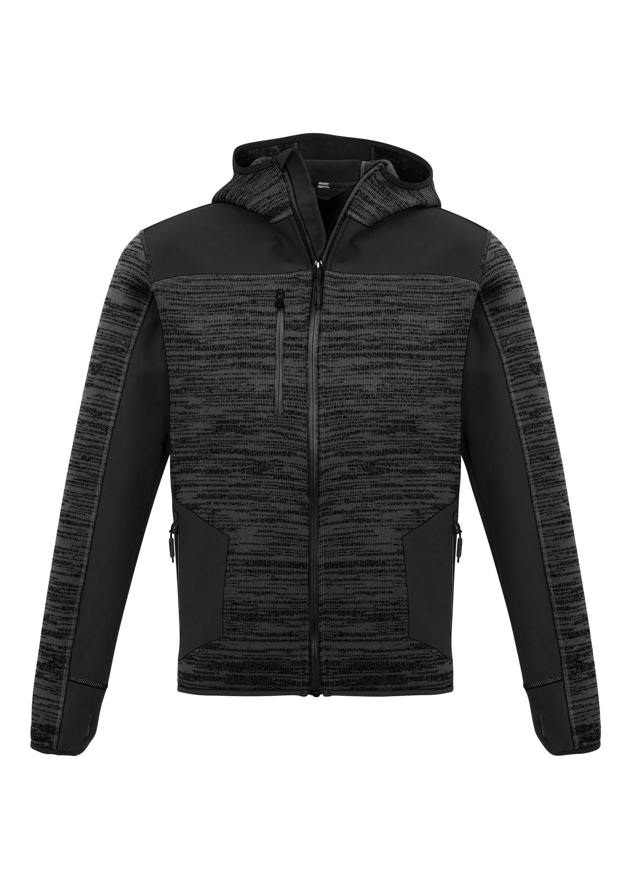 Syzmik Streetworx Unisex Reinforced Knit Work Hoodie ZT360 (340 gsm Knitted Polyester) (Gunmetal)