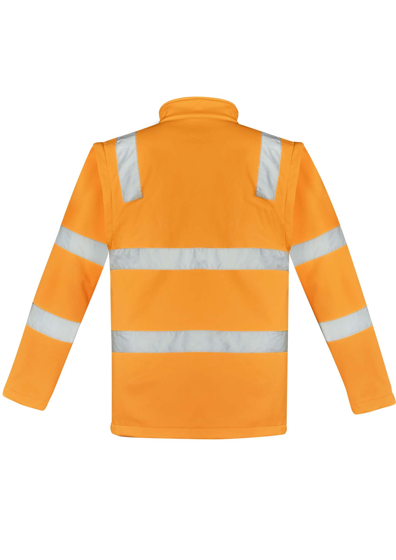 Syzmik Unisex 2 in 1 Reflective Taped Hi Vis Softshell Jacket ZJ780 (Victoria Rail) (Orange)
