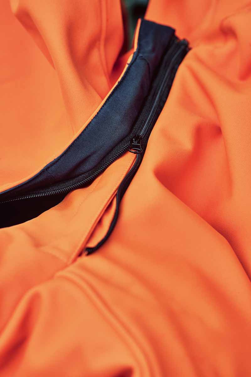 Syzmik Unisex Antarctic Reflective Taped Hi Vis Softshell Jacket ZJ553 (Orange/Navy)