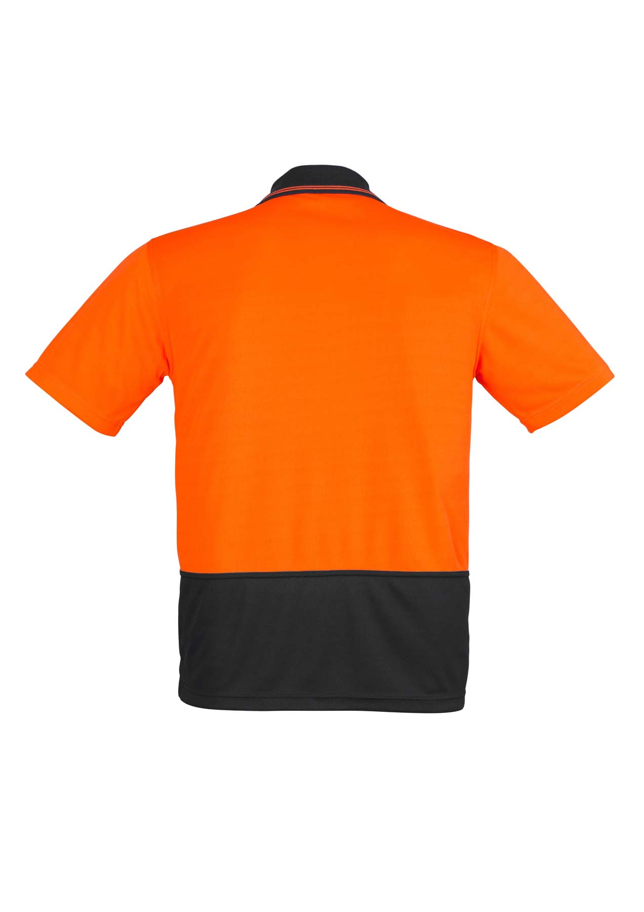 Syzmik Unisex Basic Hi Vis Polo Shirt ZH231 (175 gsm Polyester) (Orange/Black)