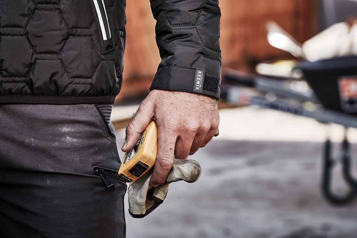 Syzmik Unisex Hexagonal Work Puffer Jacket ZJ420 (Black)