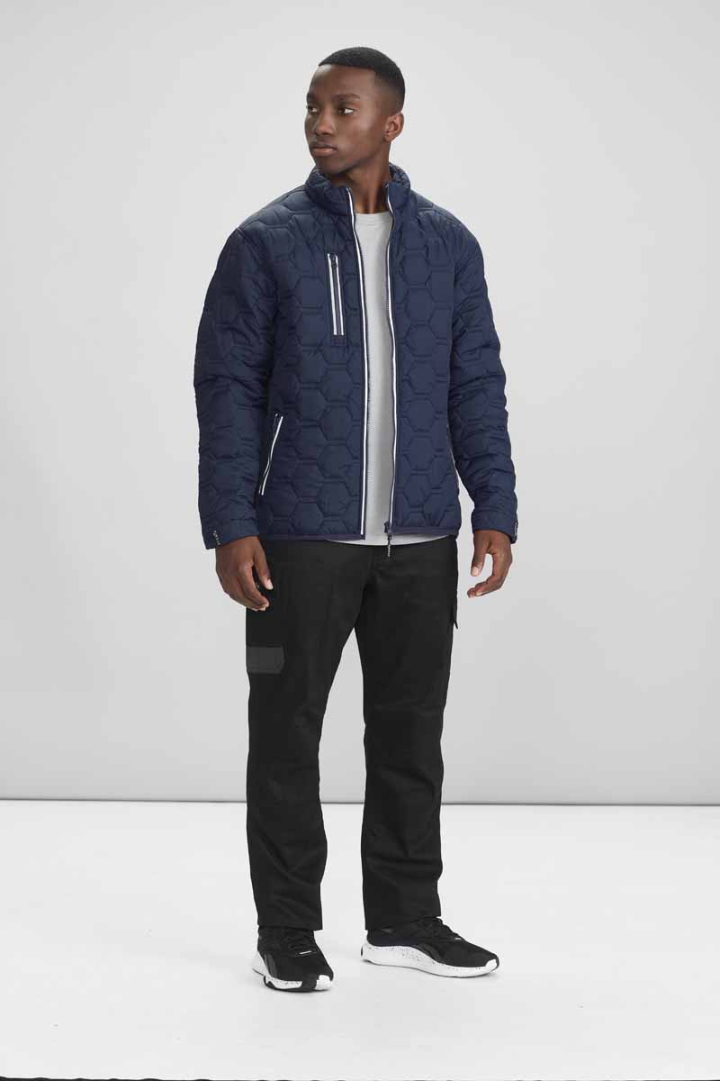 Syzmik Unisex Hexagonal Work Puffer Jacket ZJ420 (Navy)