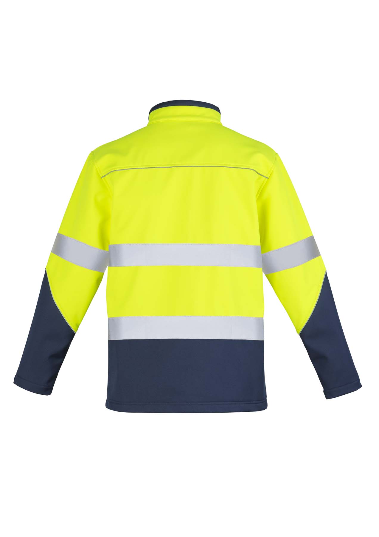 Syzmik Unisex Reflective Taped Hi Vis Softshell Jacket ZJ353 (Yellow/Navy)