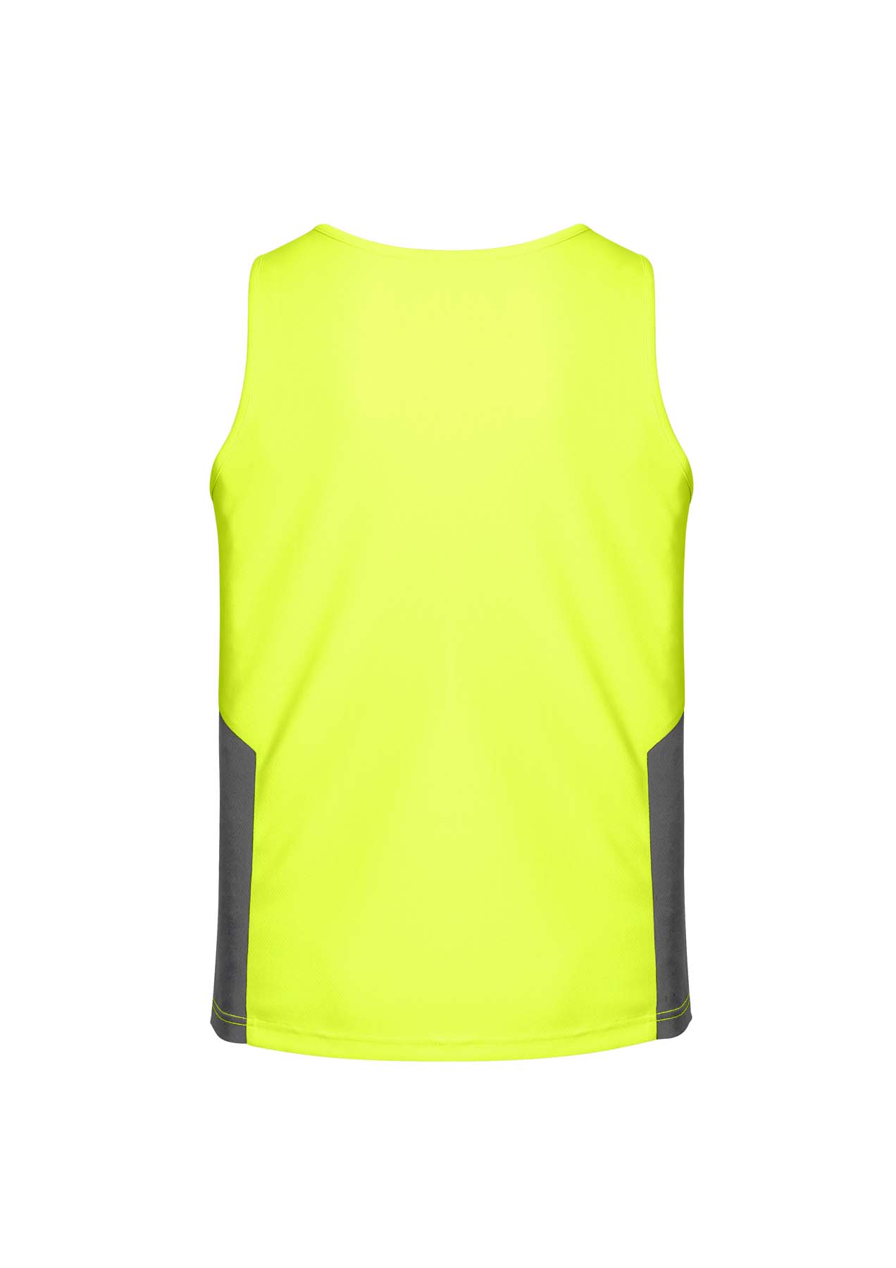 Syzmik Unisex Squad Hi Vis Singlet ZH239 (175 gsm Polyester) (Yellow/Charcoal)