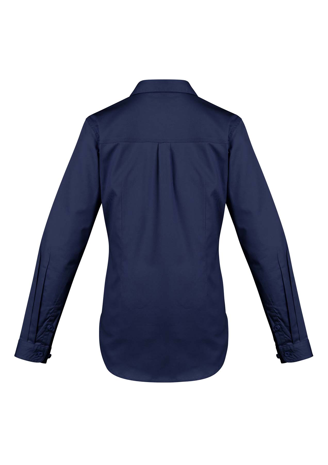 Syzmik Women's Lightweight Tradie Long Sleeve Work Shirt ZWL121 (145 gsm Cotton Twill) (Blue)