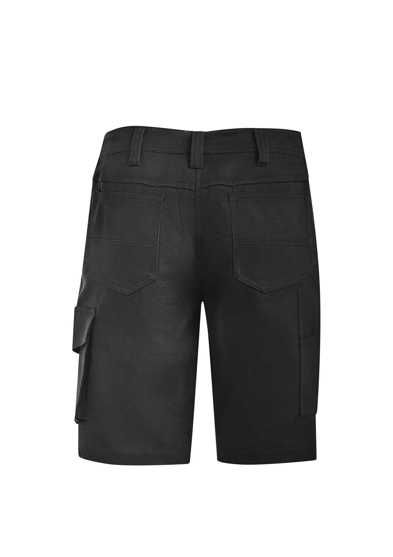 Syzmik Women's Rugged Cooling Vented Work Shorts ZS704 (240 gsm Cotton Ripstop) (Black)