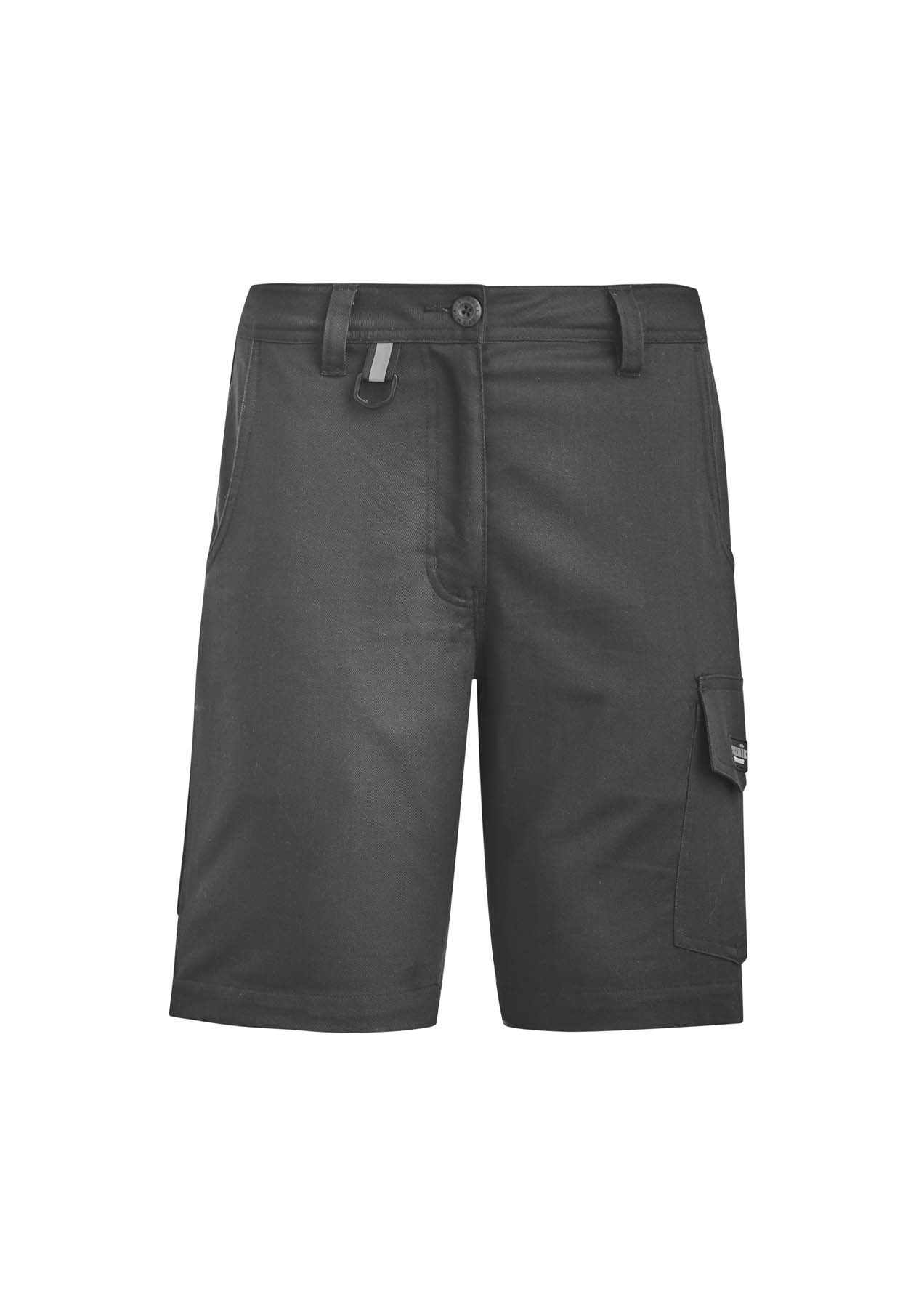 Syzmik Women's Rugged Cooling Vented Work Shorts ZS704 (240 gsm Cotton Ripstop) (Charcoal)