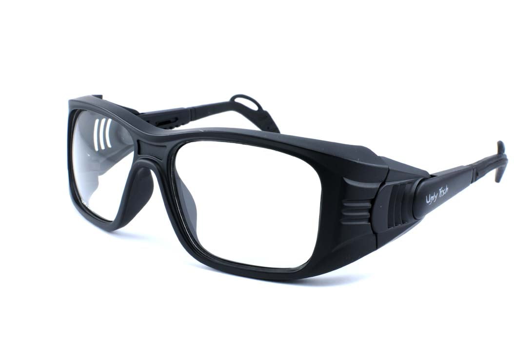 Ugly Fish Robot Gloss Black (Prescription Safety Glasses Frame &amp; Lenses Package)