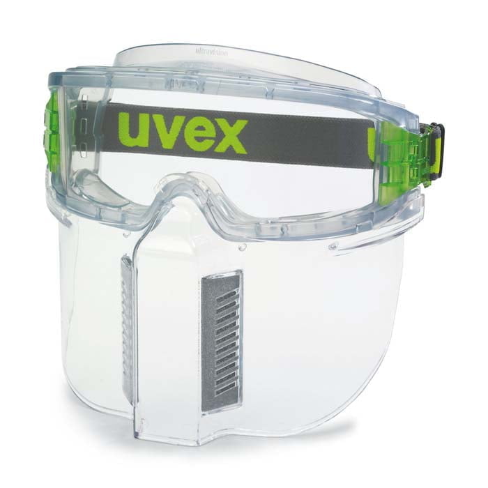 uvex Ultrashield Safety Goggles with Lower Face Guard 9301-382 (Clear Lens) (Two Sided Anti-Fog Coating) (Vented) (Min Qty 3)