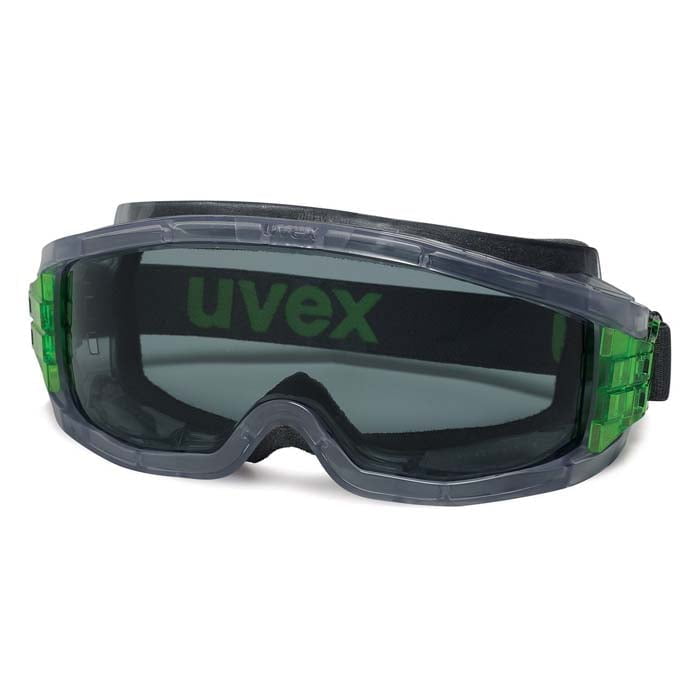 uvex Ultravision Safety Goggles 9301-324 (Grey Lens) (Anti-Scratch & Anti-Fog Coating) (Top Vent Closed)