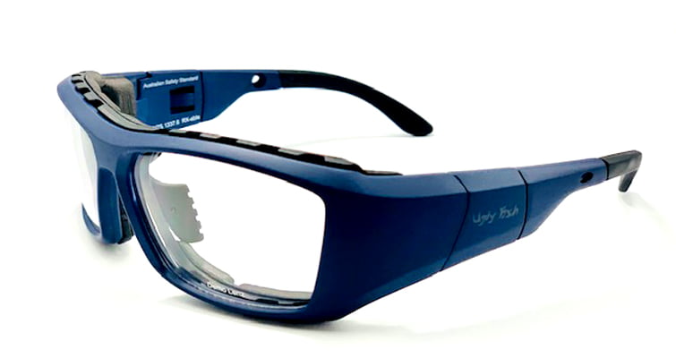 Bundle Ugly Fish Cannon Navy (Positive Seal) (Prescription Safety Glasses Frame &amp; Lenses Package)