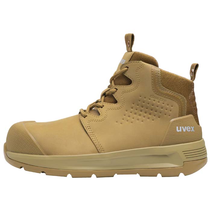 uvex 2 x-flow Side Zip Work Boots 65468 65460 (Tan)