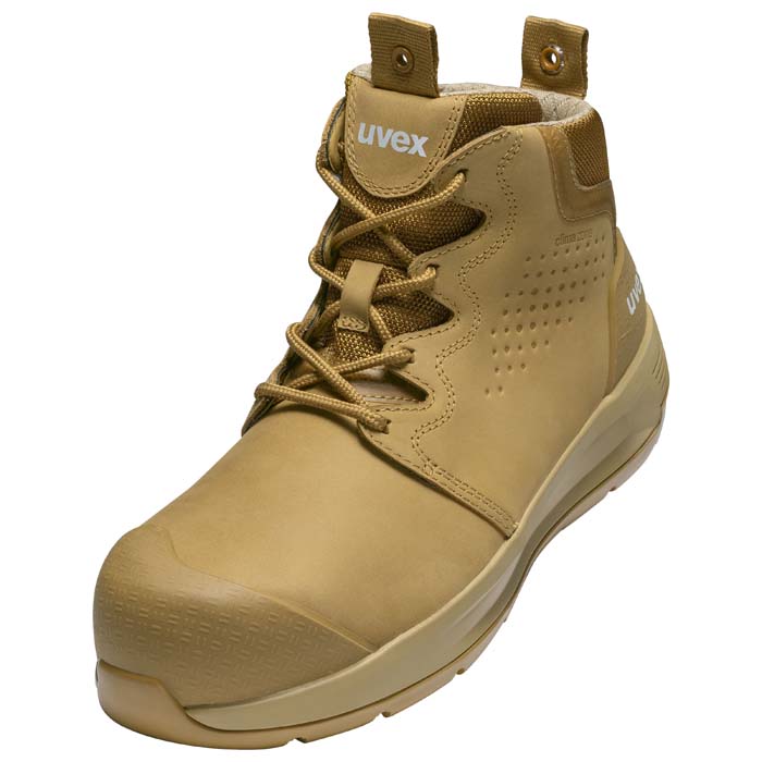 uvex 2 x-flow Side Zip Work Boots 65468 65460 (Tan)