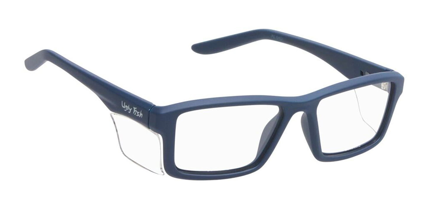 Ugly Fish Whirlwind Navy Prescription Safety Glasses Frame Lenses Package